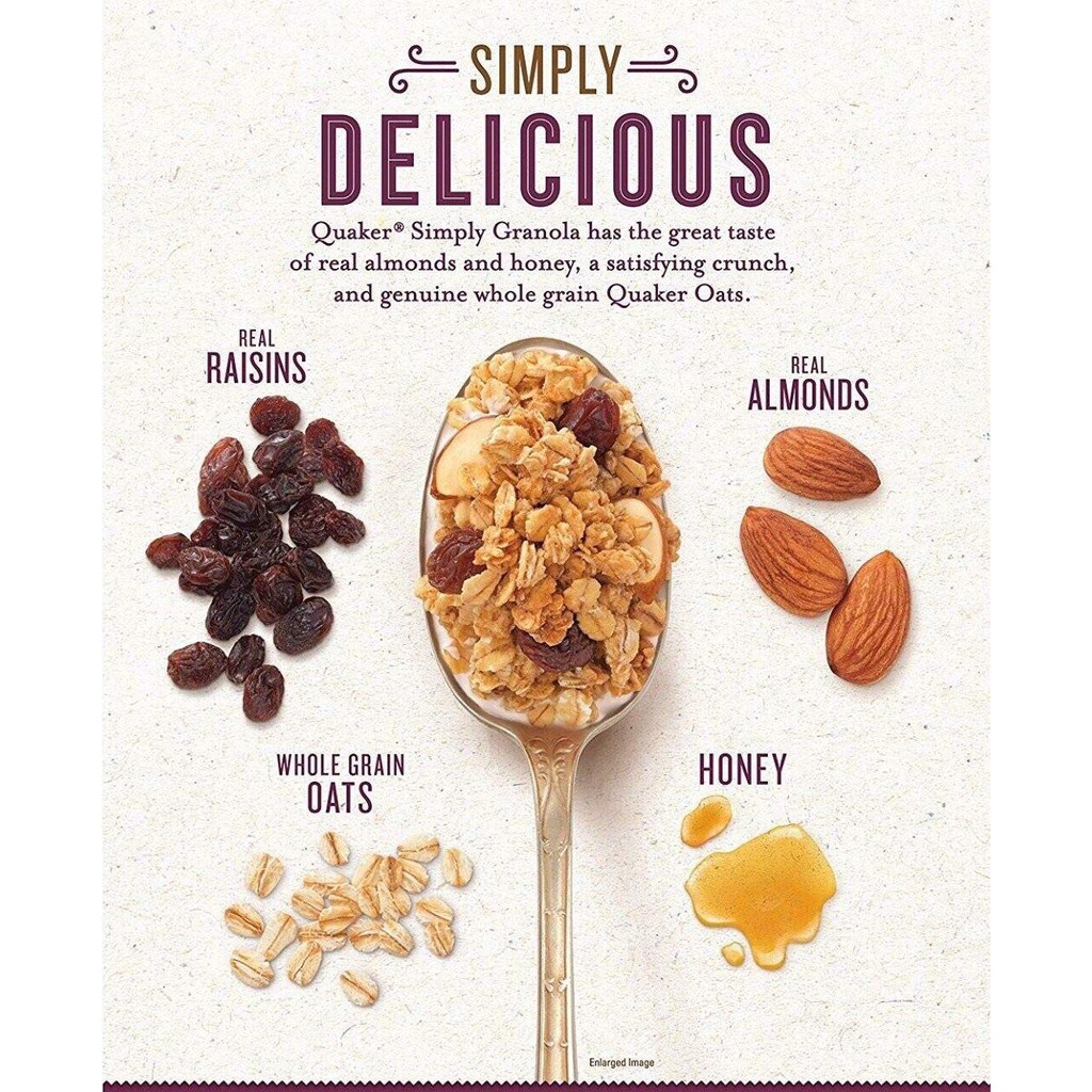 NGŨ CỐC QUAKER SIMPLE GRANOLA LOẠI 453G