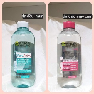 tẩy trang Garnier 400ml Pháp