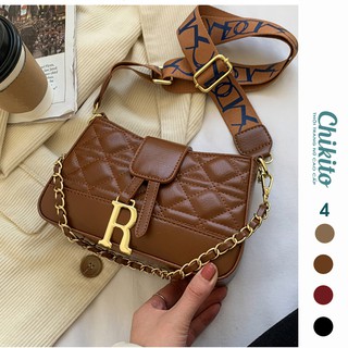 CHIKITO | ❤️ LOẠI 1 - ẢNH THẬT ❤️ TÚI XÁCH NỮ ĐEO CHÉO CHỮ R - TÚI XÁCH DA NỮ VÂN Ô QUẢNG CHÂU CAO CẤP RẺ ĐẸP