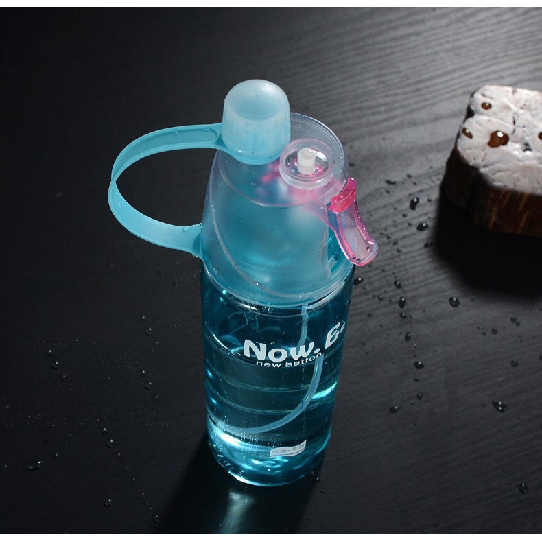 Bình Nước Thể Thao Kiêm Phun Sương Mạnh NOW-E Dung tích to 600ml