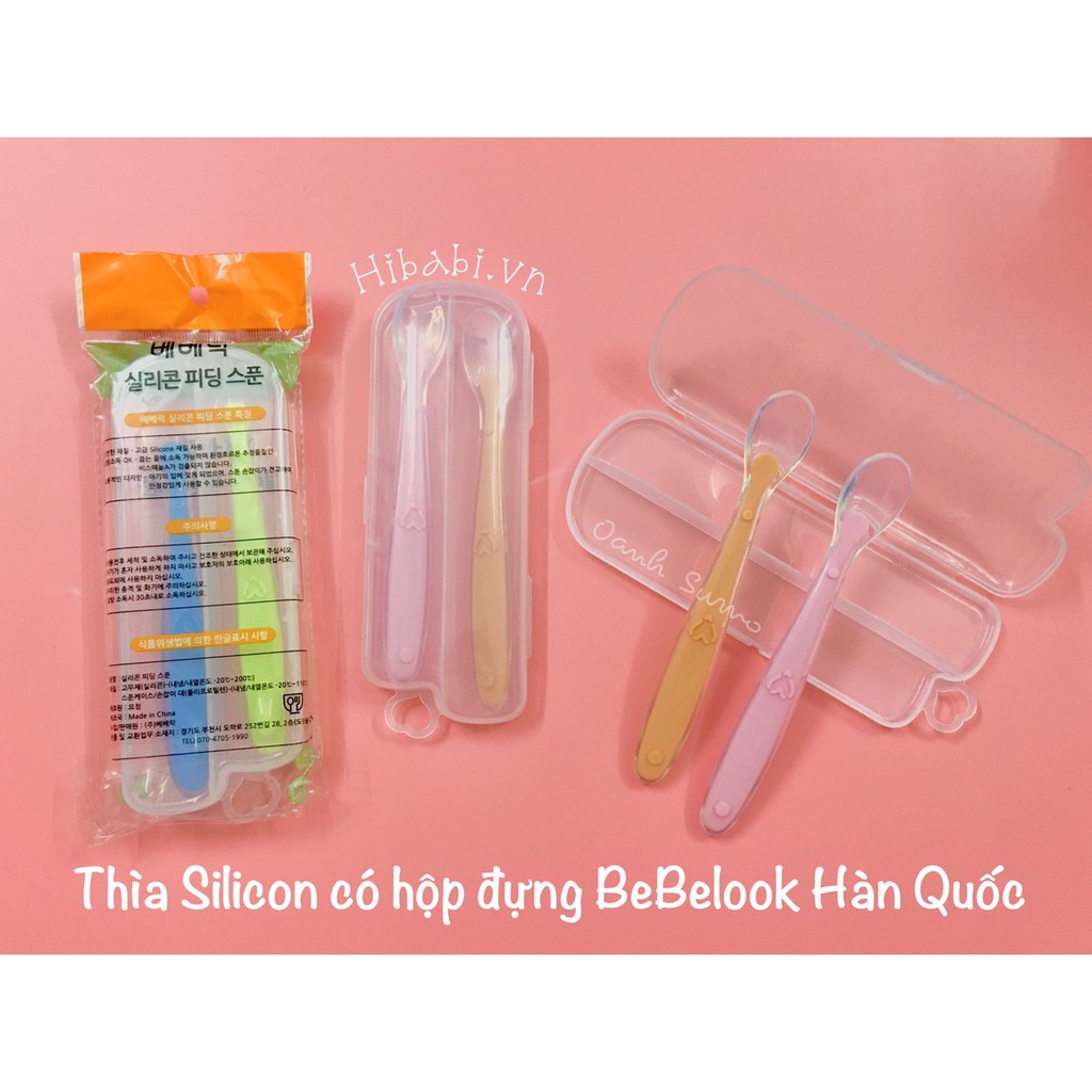 Thìa silicon Bebelock Hàn Quốc