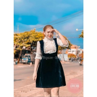 [Có Sẵn] Đầm Nhung Tiểu Thư Bigsize - ( Từ 45 - 100kg)