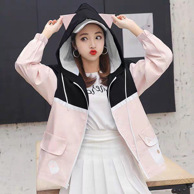 [Mã FAMAYWA giảm 10K đơn 50K] [SITASHOP] 💞 Áo khoác dù tai mèo nhí nhảnh ảnh thật | BigBuy360 - bigbuy360.vn