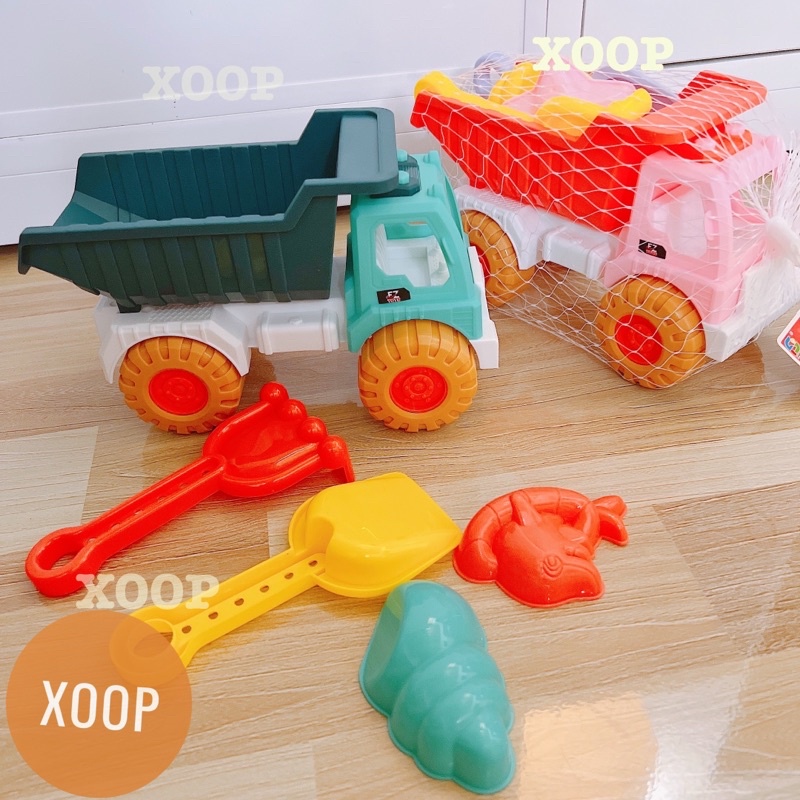 Đồ chơi ! Xe cát 2 màu kèm xẻng cát cho bé 733A-377