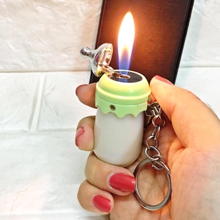 Hột-Quẹt-Bật-Lửa móc khóa hình BÌNH SỮA ( có 4 màu )