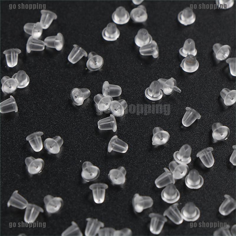 Bộ 100 Bông Tai Nhựa Thiết Kế Dễ Thương