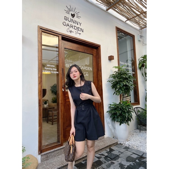 BEECO JUMPSUITS Bộ liền thân mềm đứng form năng động mùa hè kèm belt