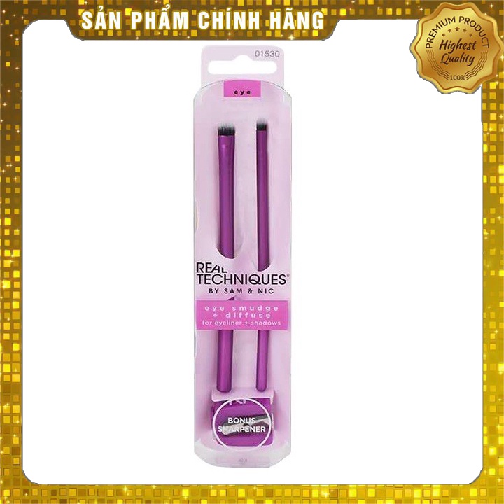 Cọ mắt real technique eye smudge + diffuse