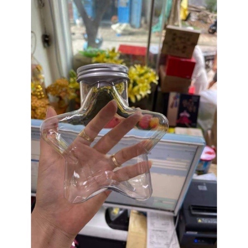Chai đựng trà sữa- nước trái cây hình ngôi sao