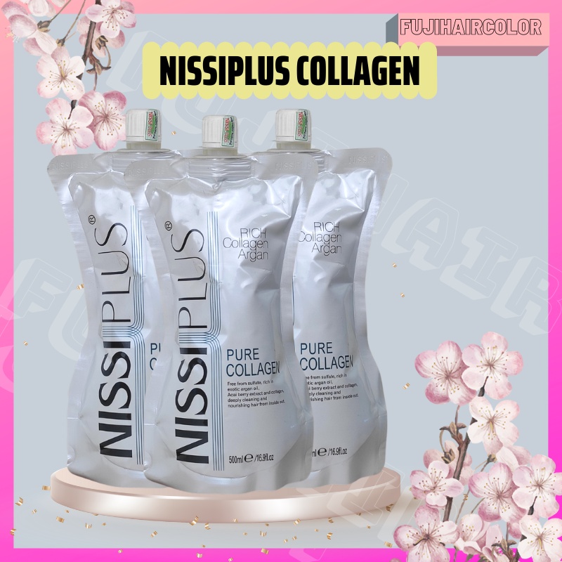 Kem ủ Tóc Tại Nhà Nissii Plus Collagen Siêu thơm siêu mượt 500ml