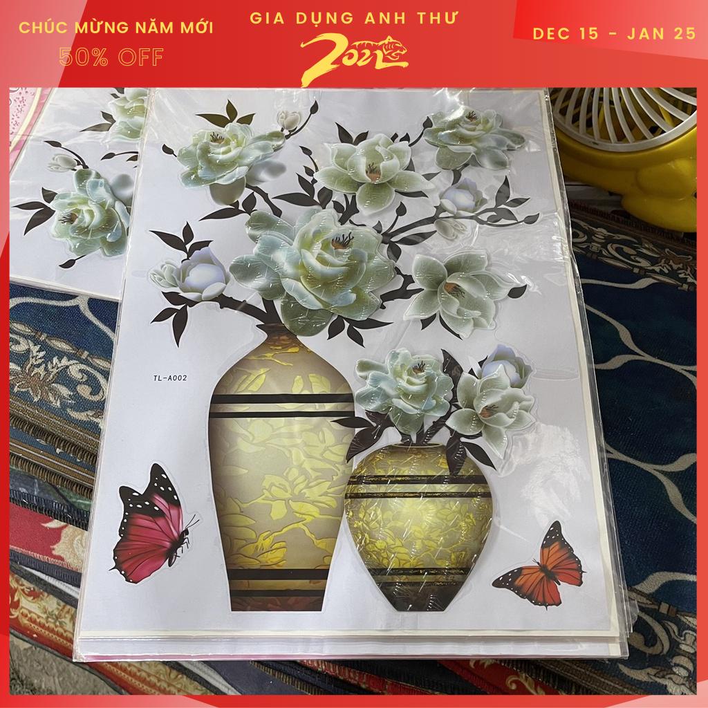 Tranh Hoa Nổi 3D Dán Tường  Trang Trí Phòng Đẹp MắtCó Keo Dán