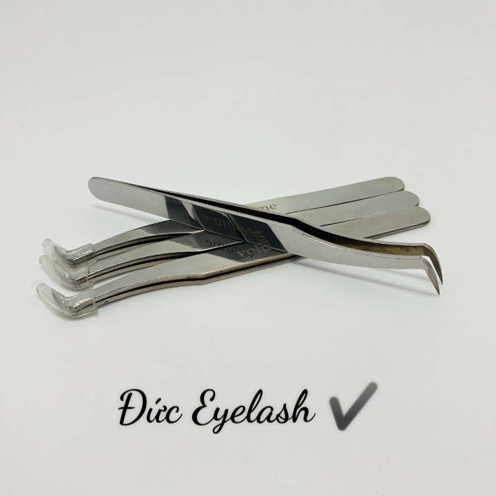 Nhíp Volume MEGA BẠC cap cấp, Mũi nhám. dùng để tạo fan, nối mi volume, bao test 15D - 20D_Đức Eyelash