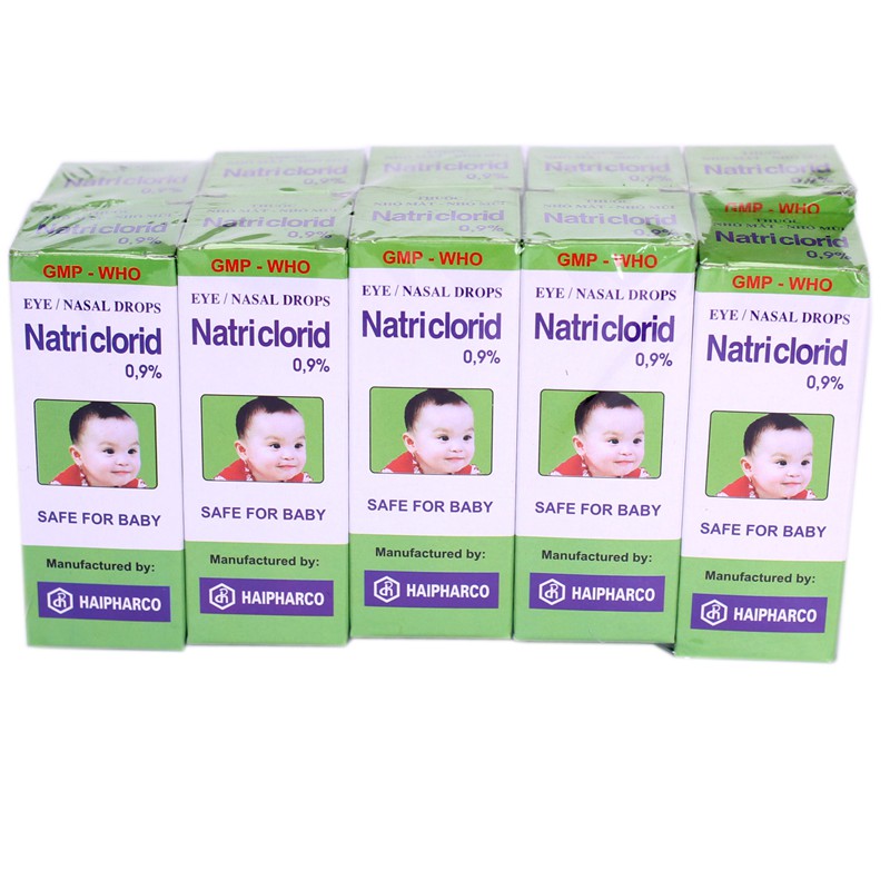 Nước muối Natri Clorid 10ml cho bé
