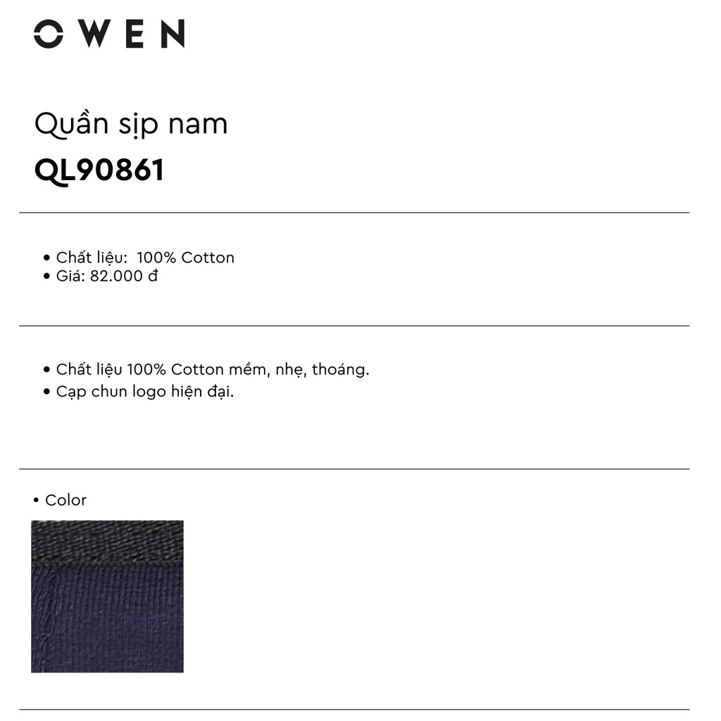 Quần Lót Owen - QL90862 Quần Sịp Tam Giác