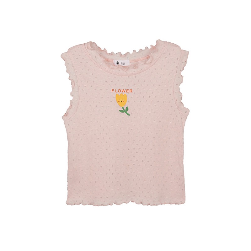 Áo Sát Nách Họa Tiết Hoạt Hình Phong Cách Hàn Quốc Cho Bé Gái