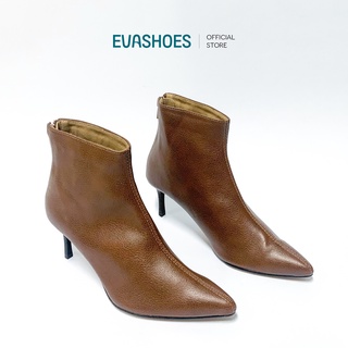 Boot Cổ Cao EVASHOES Gót Nhọn Da PU 7cm BOOT108