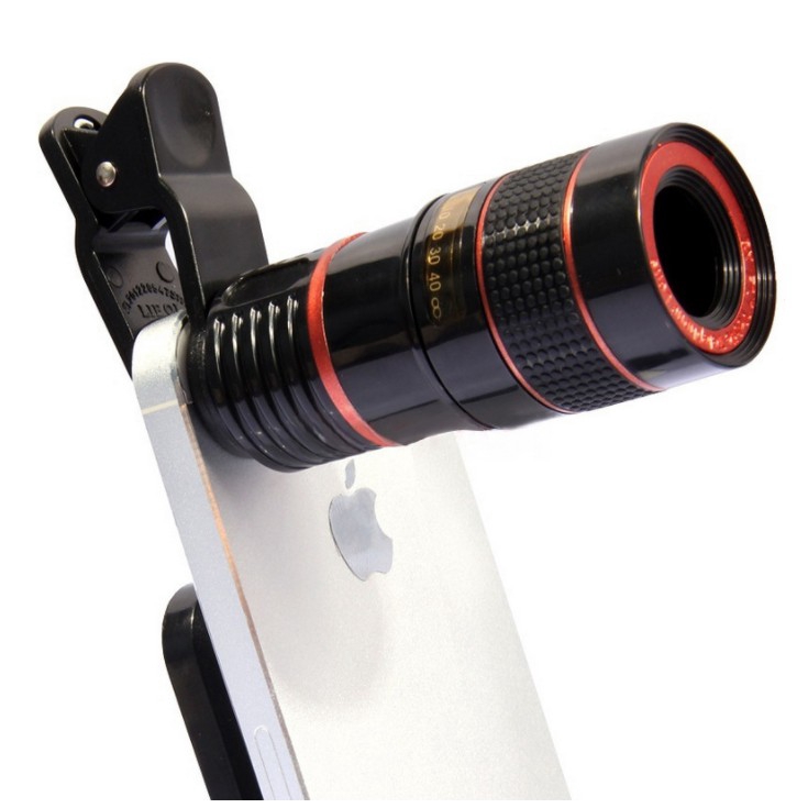 Bộ lens chuyên nghiệp gắn điện thoại zoom 8x độc đáo