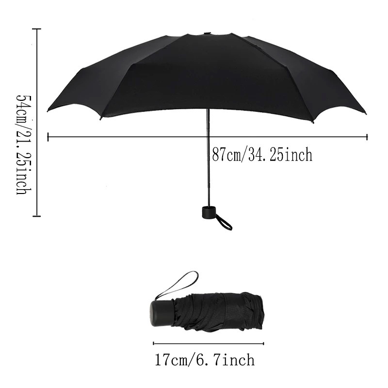 Dù Gấp Mini Chống Gió Che Mưa Nắng Dễ Thương Dành Cho Nữ