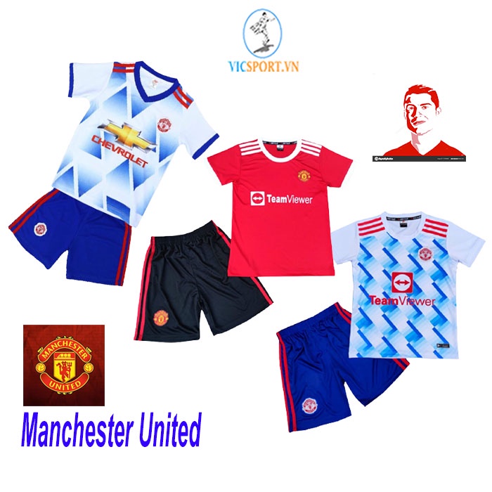Quần Áo bóng đá trẻ em Clb Manchester United cho bé chất liệu thun lạnh siêu mát hàng Việt Nam - Vicsport