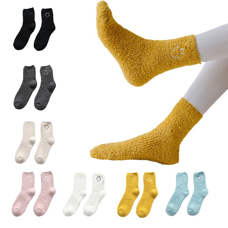 Vớ vải nhung mềm chống trượt phong cách Nhật Bản