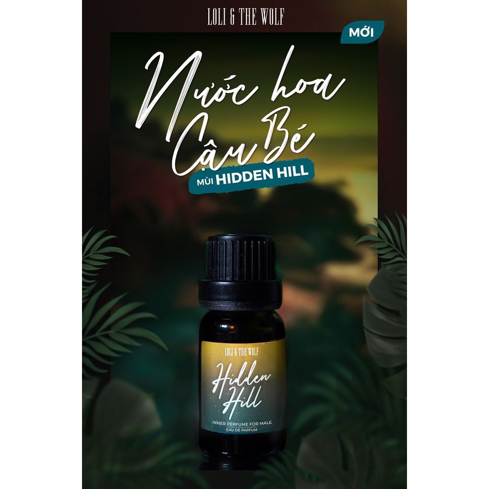 Nước hoa vùng kín nam Hidden Hill Eau De Parfum - Nước hoa mini chai 2ml nhỏ gọn tiện lợi - LOLI & THE WOLF