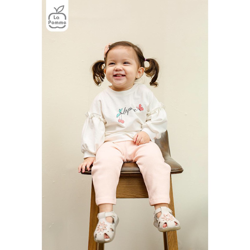 SL157 Bộ dài tay Cherry tay bồng La Pomme