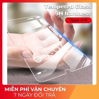 Cường lực oppo A1k / A3s / A5s / A7 / A5 2020 / A9 2020 / K3 trong suốt độ cứng 9H , tặng giấy lau kính