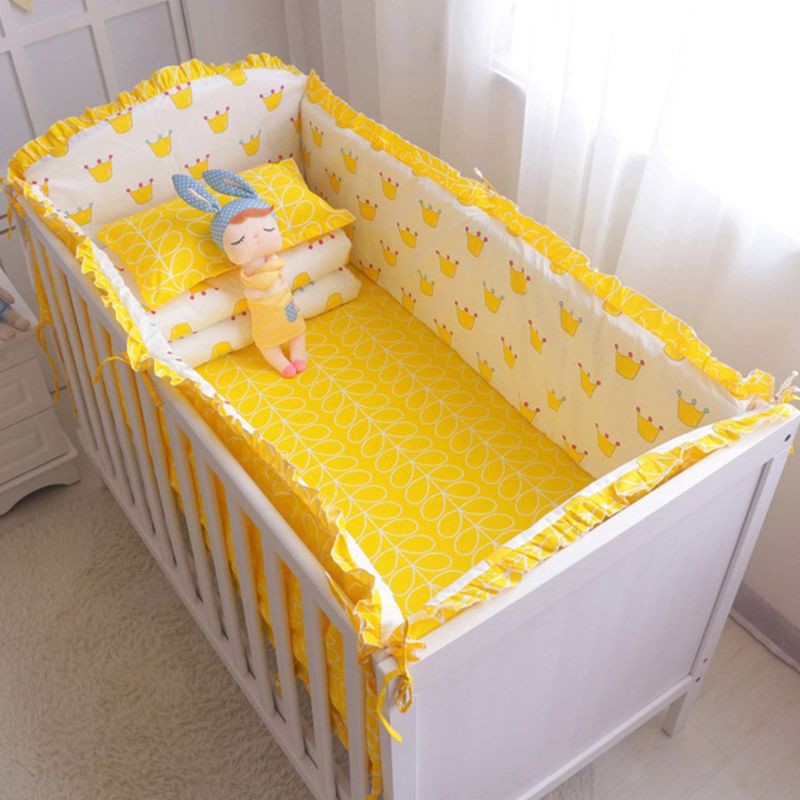 Bộ 5 Miếng Đệm Lót Giường Cho Bé Chất Liệu Cotton Dễ Giặt Rửa