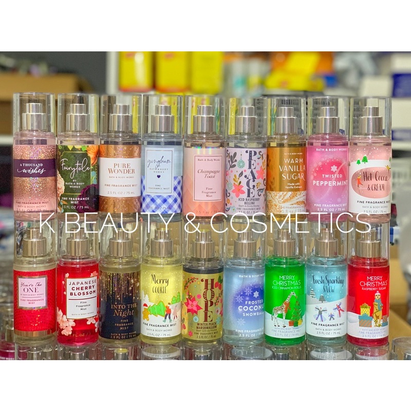 [AUTH-BBW] Sữa Tắm, Xịt Thơm Body Mist, Body Cream BATH &amp; BODY WORKS - mini 88ml