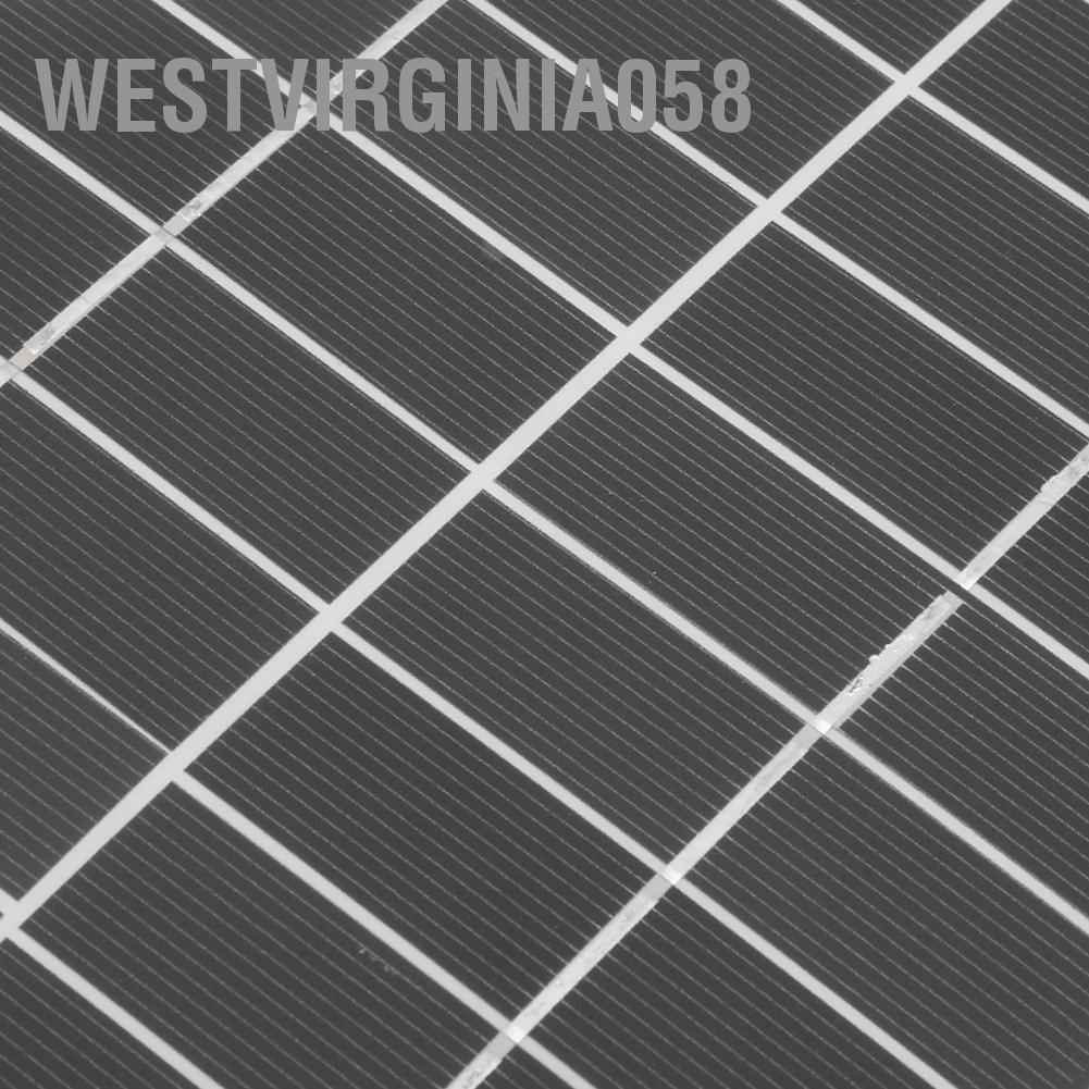 Westvirginia058 Westvirginia058 Bảng điều khiển năng lượng mặt trời đơn tinh thể di động Cổng USB linh hoạt 10W để sạc khẩn cấp ngoài