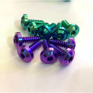 Bộ 10 con ốc GR5 Titanium 5 ly xoắn (M5*18) dàn áo Yamaha, Ex, Sirus, ốc bô e tất cả các dòng tay ga cho Honda Yamaha