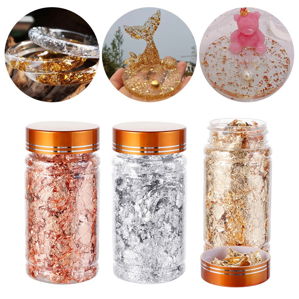Hộp lá foil đổ khuôn resin dùng làm trang sức/đồ thủ công nhiều màu lựa chọn sáng bóng DIY