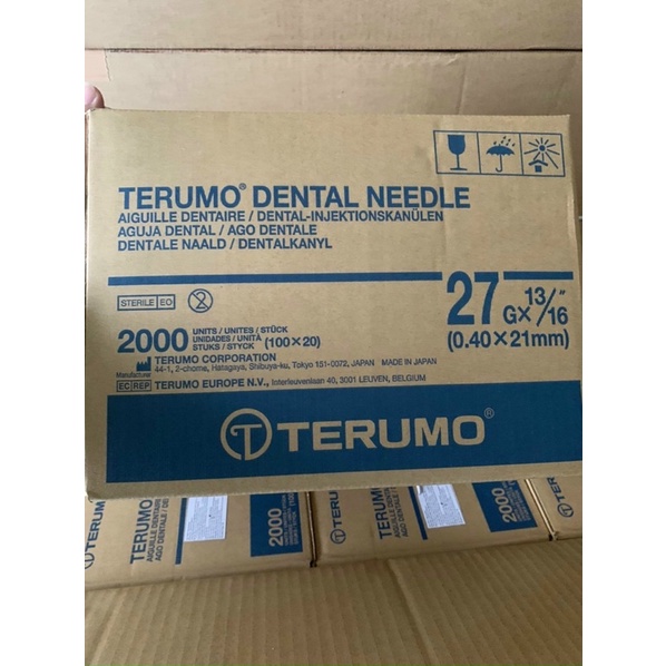 Kim terumo nhật bản 04*21mm 27G hộp 100 cái gây tê đau tối thiểu