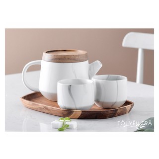Bộ Ấm Trà Hai Người Cực Đẹp Phong Cách Bắc Âu Cao Cấp