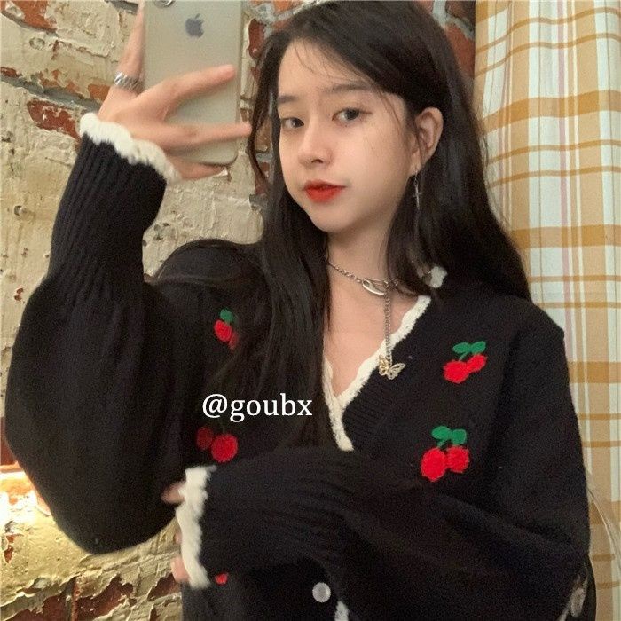 Áo Khoác Cardigan Cổ Chữ V Thiết Kế Mới Thời Trang Theo Phong Cách Hàn Quốc Dành Cho Nữ