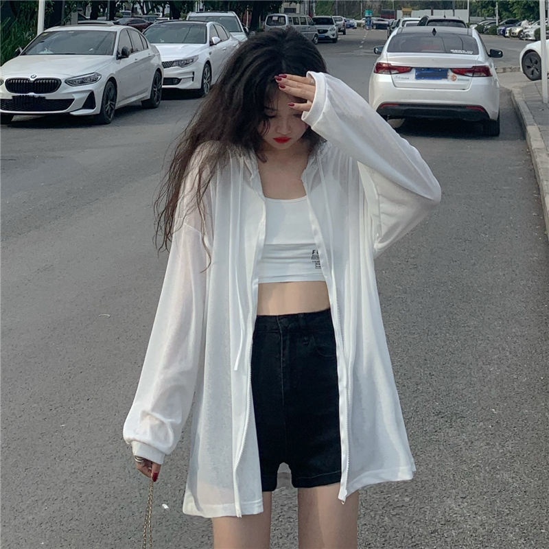 Bán Chạy!F &amp; X Áo Khoác Cardigan Chống Nắng Tay Dài Có Mũ Trùm Đầu Chất Liệu Lụa Lạnh Phong Cách Hàn Quốc Thời Trang Mùa Hè Cho Nữ 2022