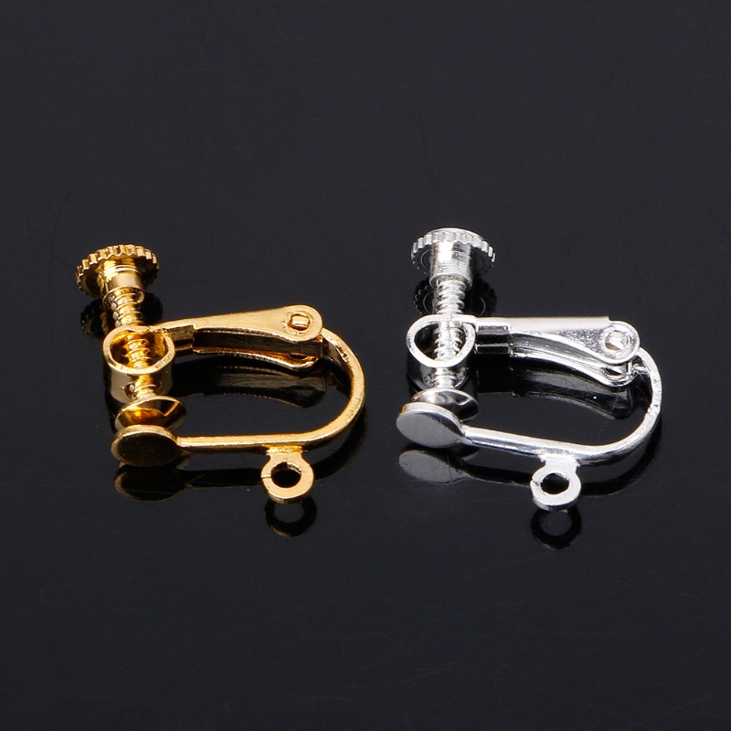 Bông Tai Chuyển Đổi Dạng Kẹp Không Cần Xỏ Lỗ Kèm Miếng Đệm