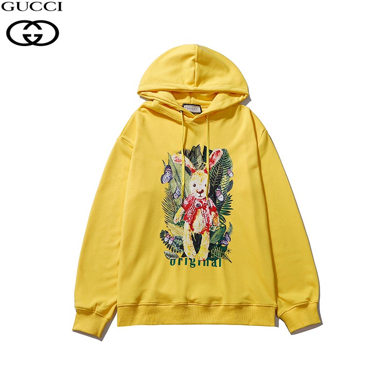 Áo Hoodie Dài Tay In Chữ Gucci Thời Trang Nam Nữ