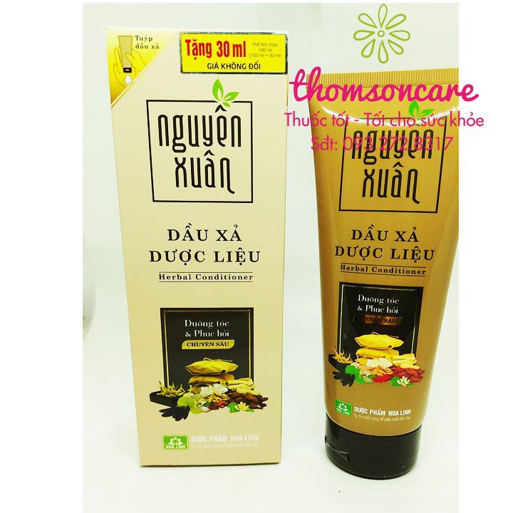 Dầu xả Nguyên xuân từ thảo dược - dưỡng tóc từ thiên nhiên - Tặng thêm 30ml - Tổng 180ml