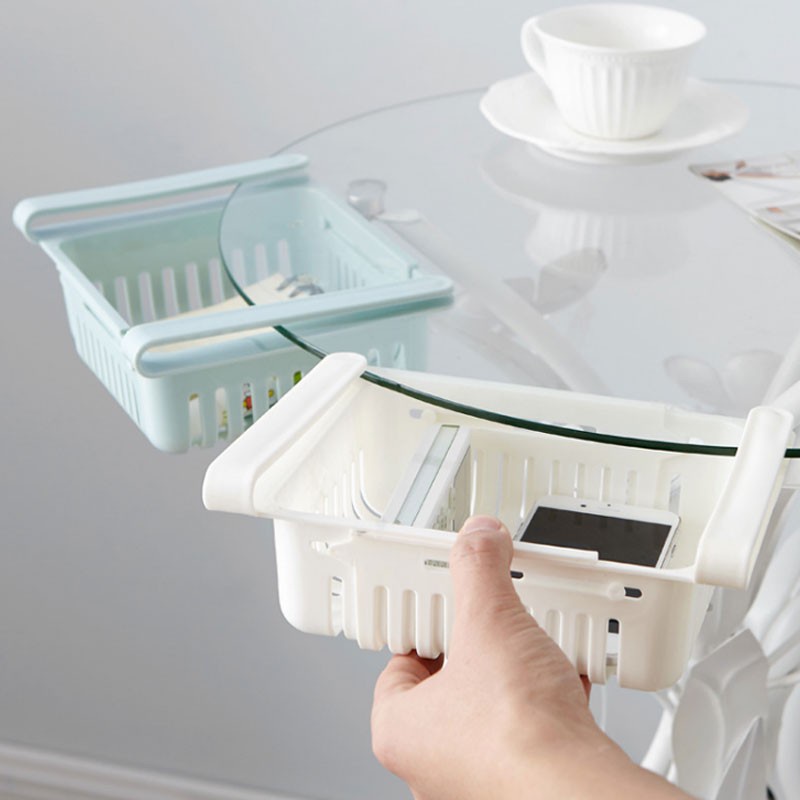 Khay Nhựa Gài Để Đồ Tủ Lạnh Co Giãn Tiện Lợi