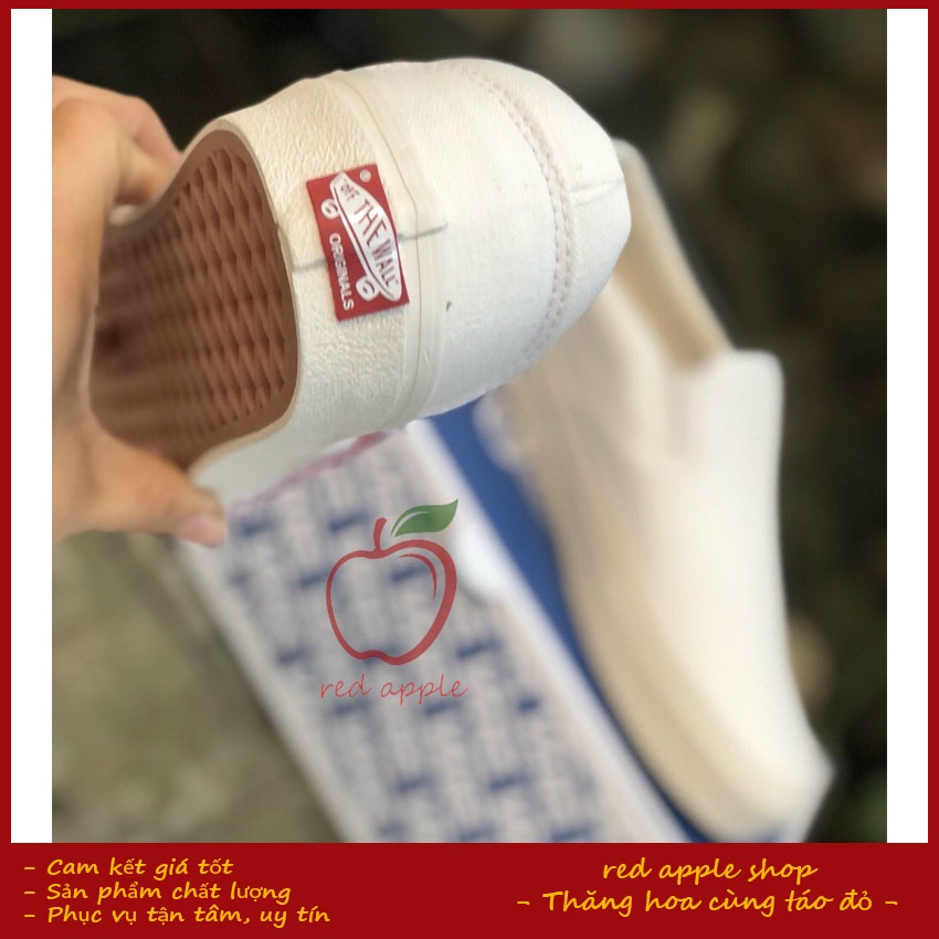 Giày ᴠᴀɴs sʟɪᴘ-ᴏɴ Trắng - red apple shop