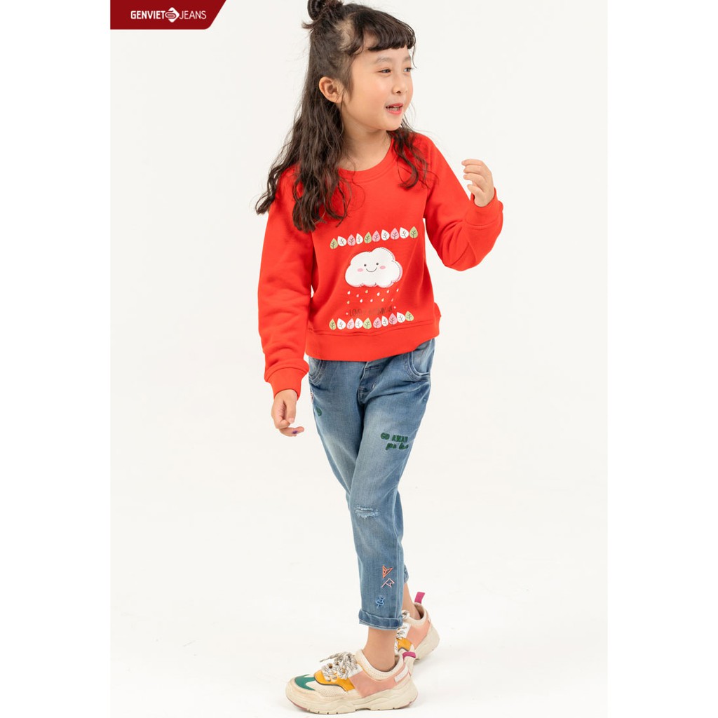 Quần dài Jeans bé gái BQ103J460 GENVIET KID