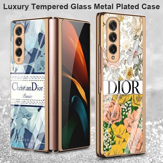 Ốp điện thoại kính cường lực sang trọng cho samsung galaxy z fold4 fold3 5g galaxy z fold 4 z fold 3 fold 2