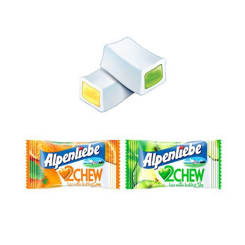 Kẹo Alpenliebe 2 Chew Cam táo Loại 65 Viên