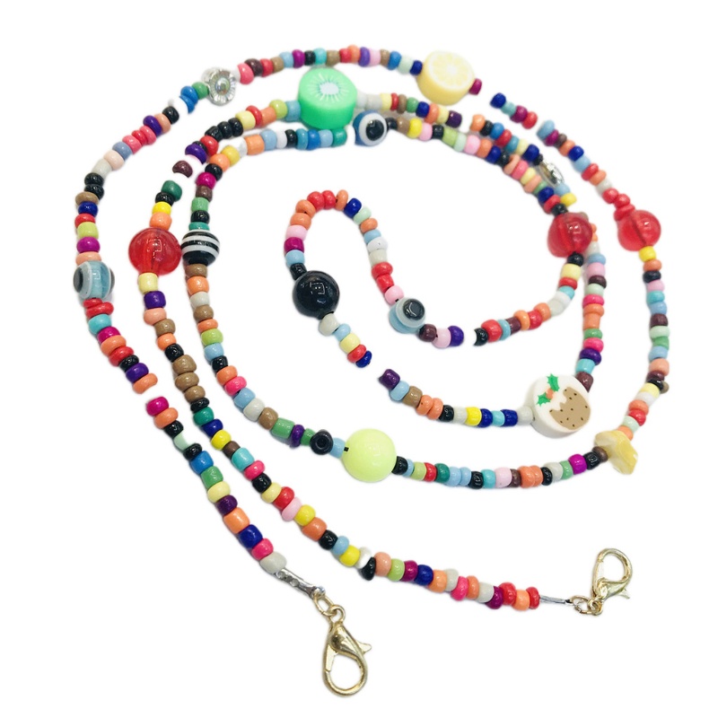 Dây Đeo Giá Đỡ Mắt Kính Xỏ Hạt Nhiều Màu Sắc Dùng Trang Trí