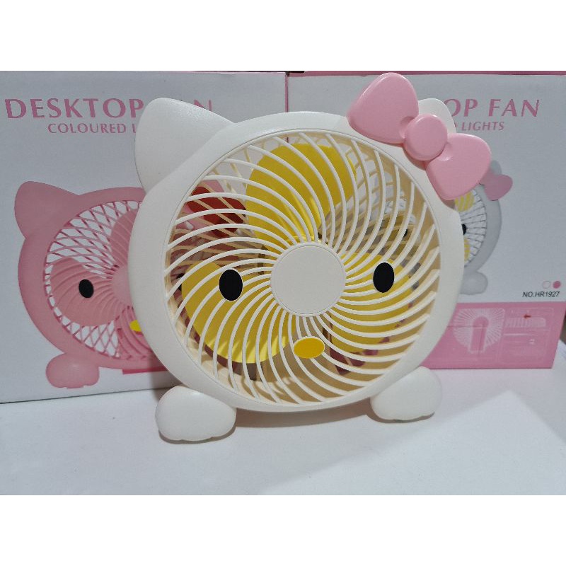 QUẠT TÍCH ĐIỆN MÈO XINH SIZE LỚN 3 CHẾ ĐỘ GIÓ, CÓ ĐÈN, ĐƯỜNG KÍNH 25CM CỰC MÁT