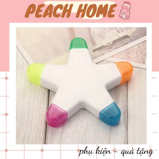 Bút nhớ 5 màu bút dạ quang highlight, ngôi sao bông hoa cute