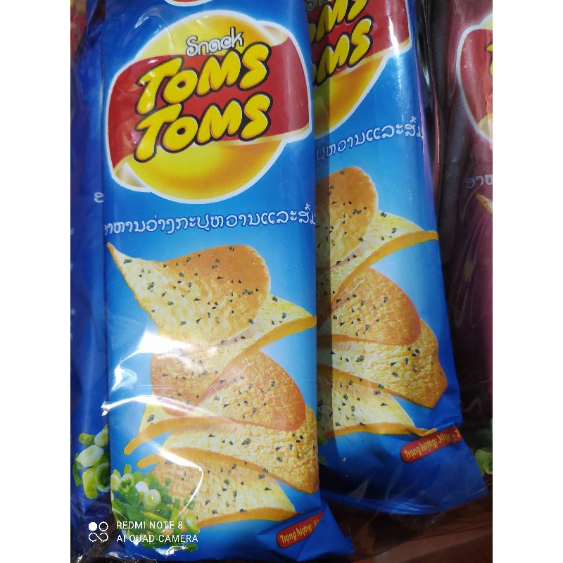 bịch 30 gói snack khoai tây Toms cực giòn ngon ( sỉ đồ ăn(