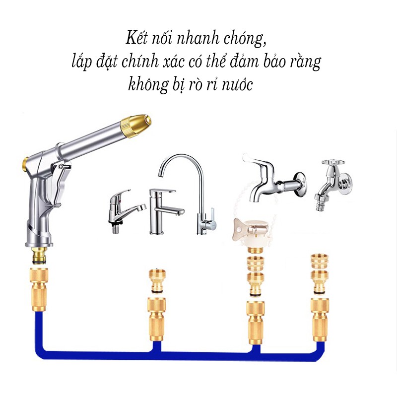 Vòi Xịt Nước, Vòi Rửa Xe Co Giãn, Vệ Sinh Nhà Cửa