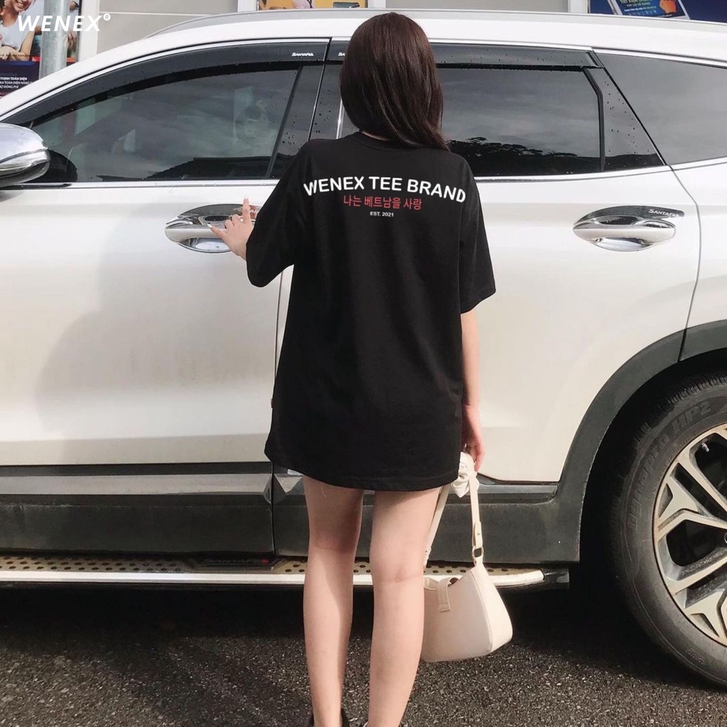 Áo Thun Tay Lỡ WENEX Phông Unisex Nam Nữ Cotton Oversize Form Rộng Local Brand EST 2021 Basic Signature
